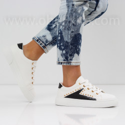 ДАМСКИ КЕЦОВЕ - 0202-0632004 WHITE/BLACK