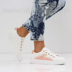ДАМСКИ КЕЦОВЕ - 0202-0632004 WHITE/PINK