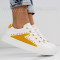 ДАМСКИ КЕЦОВЕ - 0202-0632004 WHITE/YELLOW