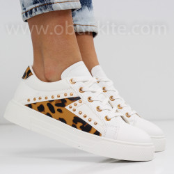ДАМСКИ КЕЦОВЕ - 0202-382005 WHITE/LEOPARD