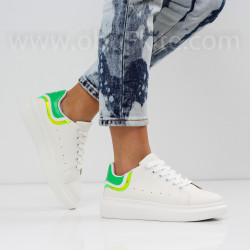 ДАМСКИ КЕЦОВЕ - 0202-242006 WHITE/GREEN