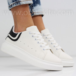 ДАМСКИ КЕЦОВЕ - 0202-242006 WHITE/BLACK