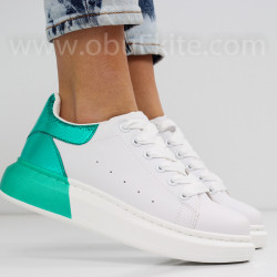ДАМСКИ КЕЦОВЕ - 0202-10072009 WHITE/GREEN