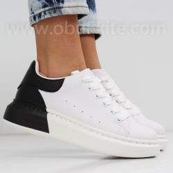 ДАМСКИ КЕЦОВЕ - 0202-10072009 WHITE/BLACK