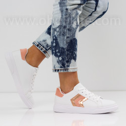 ДАМСКИ КЕЦОВЕ - 0202-191472010 WHITE/PINK