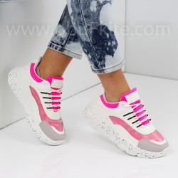 ДАМСКИ МАРАТОНКИ - 0202-122015 WHITE/FUSHIA