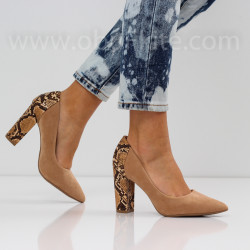 ДАМСКИ ОБУВКИ НА ТОК - 2882001 BEIGE