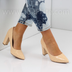 ДАМСКИ ОБУВКИ НА ТОК - 3152002 BEIGE