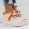 ДАМСКИ МАРАТОНКИ - 1801-70052012 WHITE/ORANGE