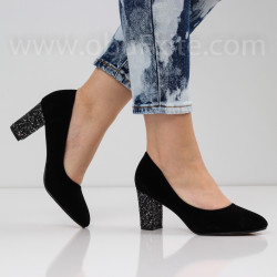 ДАМСКИ ОБУВКИ НА ТОК - 2302-012026 BLACK/GUN