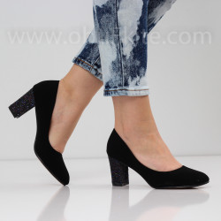 ДАМСКИ ОБУВКИ НА ТОК - 2302-012026 BLACK/MULTI