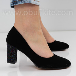 ДАМСКИ ОБУВКИ НА ТОК - 2302-012026 BLACK/MULTI