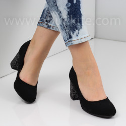ДАМСКИ ОБУВКИ НА ТОК - 2302-86702028 BLACK/GUN