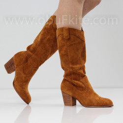ДАМСКИ БОТУШИ - 2302-0012033 CAMEL