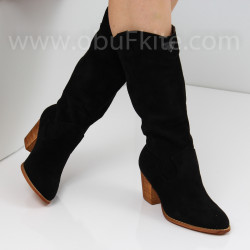 ДАМСКИ БОТУШИ - 2302-0012033 BLACK