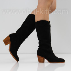 ДАМСКИ БОТУШИ - 2302-0012033 BLACK