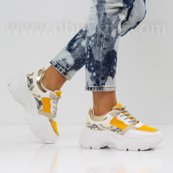 ДАМСКИ МАРАТОНКИ - 2502-31792001 WHITE/YELLOW