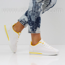 ДАМСКИ МАРАТОНКИ - 2502-31972009 WHITE/YELLOW