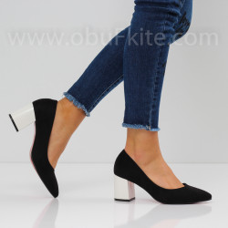 ДАМСКИ ОБУВКИ НА ТОК - 1603-2072004 BLACK/WHITE
