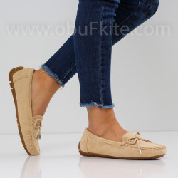 ДАМСКИ МОКАСИНИ - 1603-700852012 BEIGE