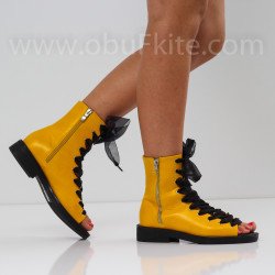 ДАМСКИ БОТИ - 2304-30052002 YELLOW