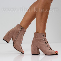 ДАМСКИ БОТИ НА ТОК - 2304-0282005 KHAKI