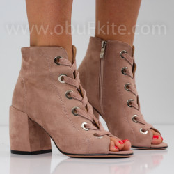 ДАМСКИ БОТИ НА ТОК - 2304-0282005 KHAKI