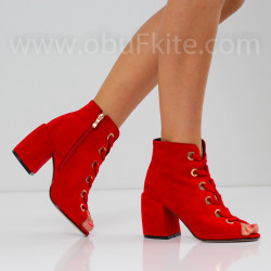 ДАМСКИ БОТИ НА ТОК - 2304-0282005 RED