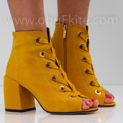 ДАМСКИ БОТИ НА ТОК - 2304-0282005 YELLOW