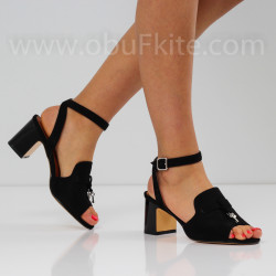 ДАМСКИ САНДАЛИ НА ТОК - 2404-20362003 BLACK