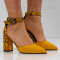 ДАМСКИ ОБУВКИ НА ТОК - 2404-012006 YELLOW
