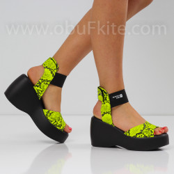 ДАМСКИ САНДАЛИ НА ПЛАТФОРМА - 2404-5192010 BRIGHT YELLOW