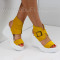 ДАМСКИ САНДАЛИ НА ПЛАТФОРМА - 2404-5672011 YELLOW