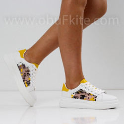 ДАМСКИ КЕЦОВЕ - 1505-902002 WHITE/YELLOW