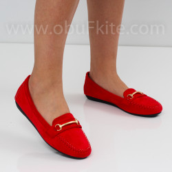 ДАМСКИ МОКАСИНИ - 1505-712004 RED