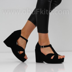 ДАМСКИ САНДАЛИ НА ПЛАТФОРМА 2905-012001 BLACK