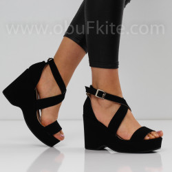 ДАМСКИ САНДАЛИ НА ПЛАТФОРМА 2905-022002 BLACK