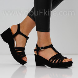 ДАМСКИ САНДАЛИ НА ПЛАТФОРМА 2905-052005 BLACK