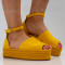 ДАМСКИ САНДАЛИ НА ПЛАТФОРМА - 2404-20222001 YELLOW