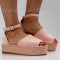 ДАМСКИ САНДАЛИ НА ПЛАТФОРМА - 2404-20222001 PINK