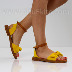 ДАМСКИ САНДАЛИ - 2404-6862008 YELLOW