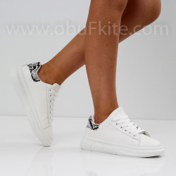 ДАМСКИ КЕЦОВЕ - 1607-56201418 WHITE/SNAKE