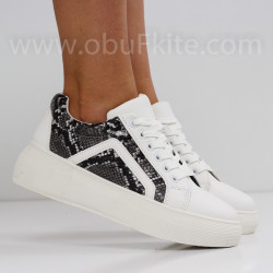 ДАМСКИ КЕЦОВЕ - 2507-3024201304 WHITE/SNAKE