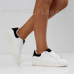 ДАМСКИ КЕЦОВЕ - 2507-002201305 WHITE/BLACK