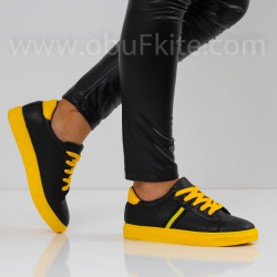 ДАМСКИ КЕЦОВЕ - 1509-108201101 BLACK/YELLOW