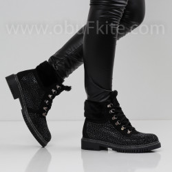 ДАМСКИ БОТИ - 1509-8401202513 BLACK