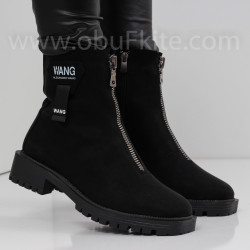ДАМСКИ БОТИ - 1509-201202218 BLACK-WHITE