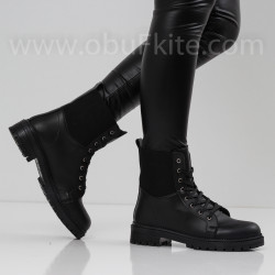 ДАМСКИ БОТИ - 1509-1112201821 BLACK/PU
