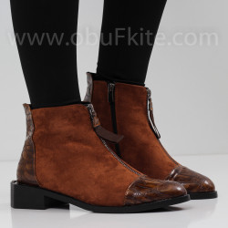 ДАМСКИ БОТИ - 1509-402202417 BROWN