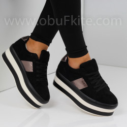 ДАМСКИ КЕЦОВЕ НА ПЛАТФОРМА - 1809-73201403 BLACK